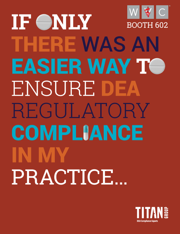Now there is! Visit @titandiversion in Booth 602 at #WVC2019 for #DEACompliance solutions made EASY. #ItMattersWVC #TITANGroupDea @wvc_vetce <a href="/jackteitelman/">JACK TEITELMAN</a> @kelleydetweiler
