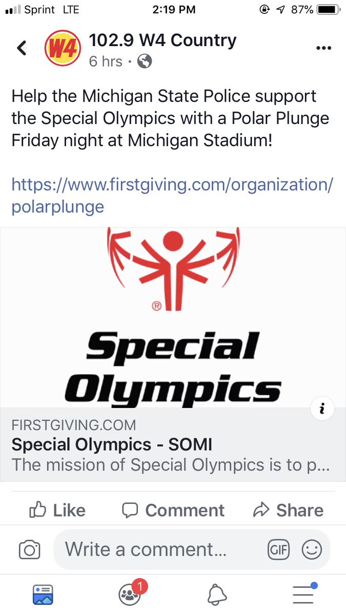 SHSConnecting's tweet photo. Help us out and share on FB! We want to plunge with W4 Country!!  They will plunge with 500 shares 😀 https://t.co/zWGbc97Gwc
