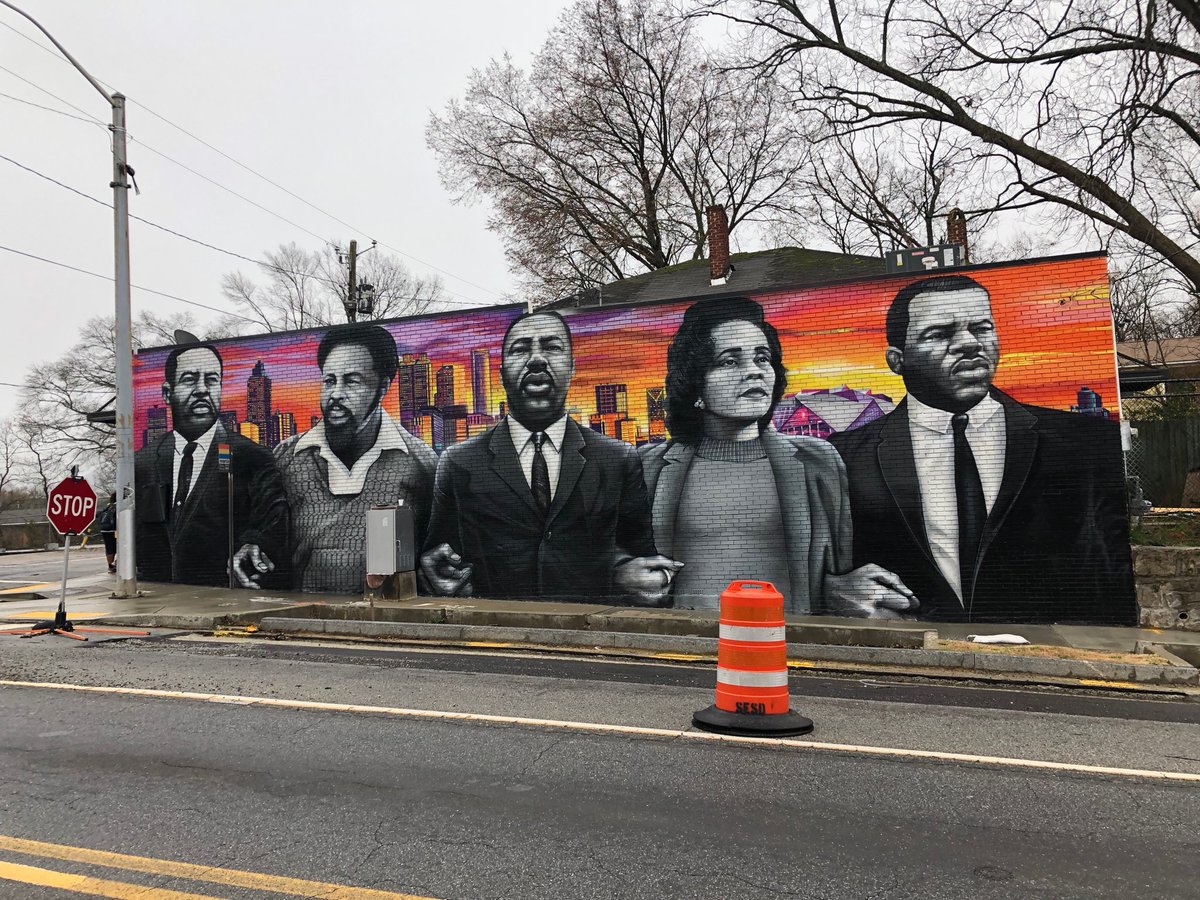 GervaisAlxander's tweet photo. Standing on the shoulders of Giants. #Westside #WestsideRenaissance #StreetArt #CivilRights #SimpsonRoad https://t.co/d8wyYHlru9