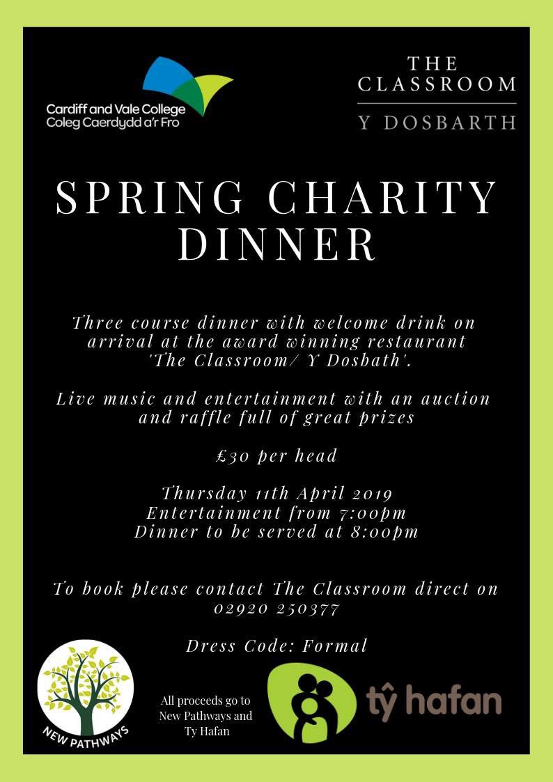 EmilyCardus's tweet image. Spring Dinner for @tyhafan &amp;amp; @newpathways_ . Looking for #cardiffbusinesses to help sponsor the event so we can make it extra special #tyhafan #cardiff #cardiffevents @LeighHalfpenny1 @lucyowenwales looking for an auction host if you'd like to help out #celebhost