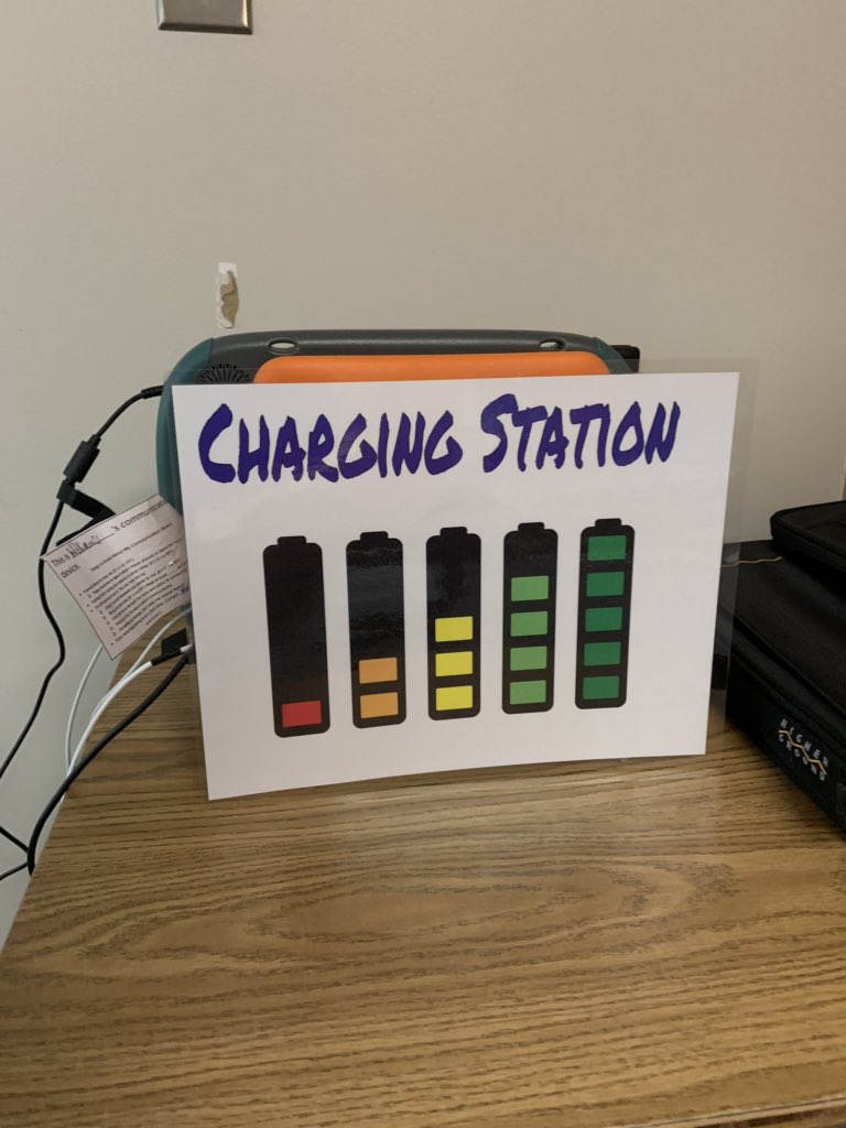 LisaMHeaton's tweet image. Sometimes it’s littles things. Repurposed a file rack for our schnazzy charging station to reboot our plethora of devices. #recycle #THRIVEtech