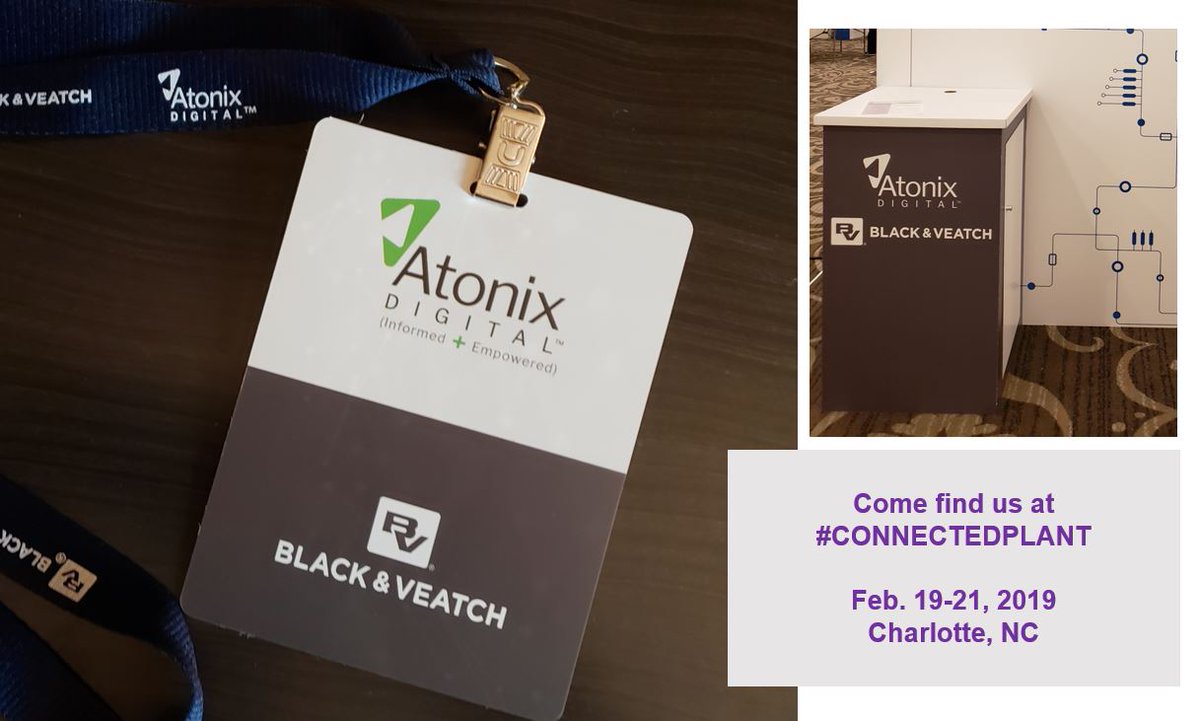 MostBrandon's tweet image. Things are about to get started here at #ConncetedPlant &amp;amp; @POWERmagazine Stop by booth #201. We want to hear from you. How are you managing your #infrastructureassets? Are you using #machinelearning or advanced #dataanlytics? Being proactive? @AtonixDigital @Black_Veatch