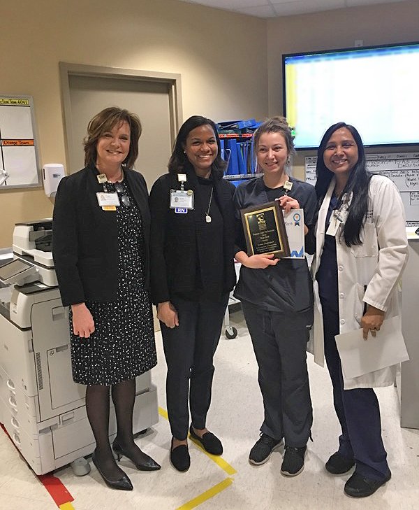 GWHospital's tweet photo. Our Oncology Unit recently recognized their Employees of the Year! Congratulations to the recipients. We thank you for your continued dedication to #DefiningMedicine at GW Hospital and are #GWProud of all you do. https://t.co/a9SDrHGHlK