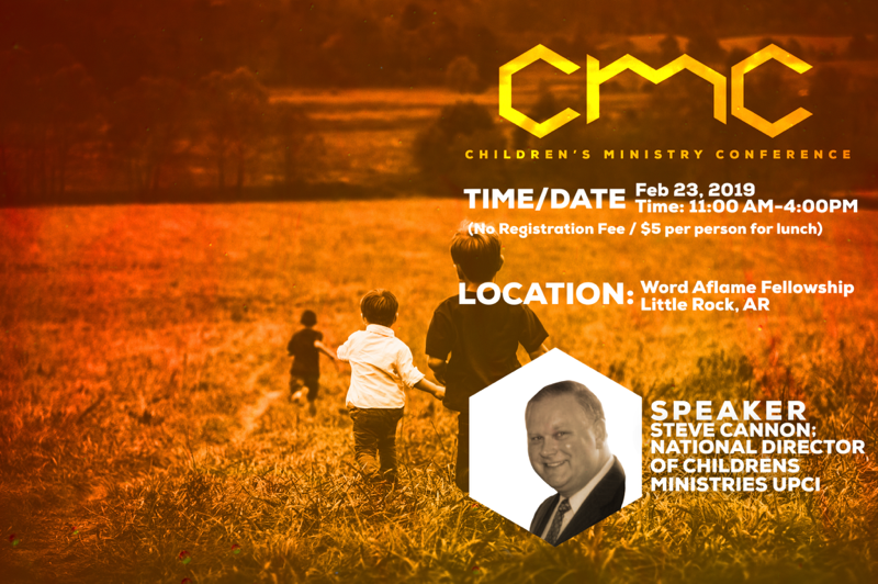 What a great line-up for the Arkansas Children's Ministry Conference in Little Rock at Word Aflame Fellowship this weekend. <a href="/MurryRay/">Murry D. Ray</a>