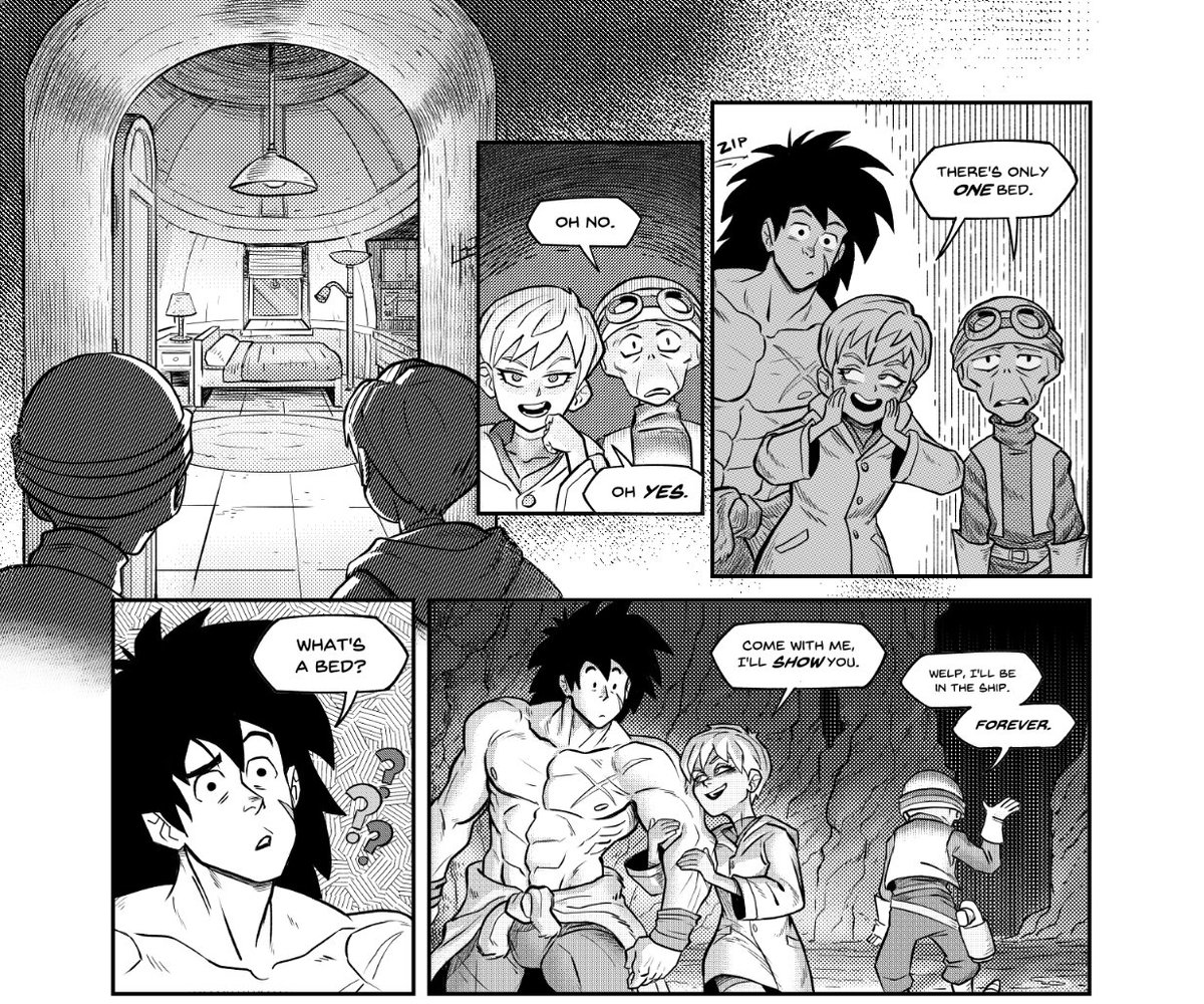 ok I wasn't sure if I was going to do another one, but then the idea of Goku creepin' keeps making me laugh. 