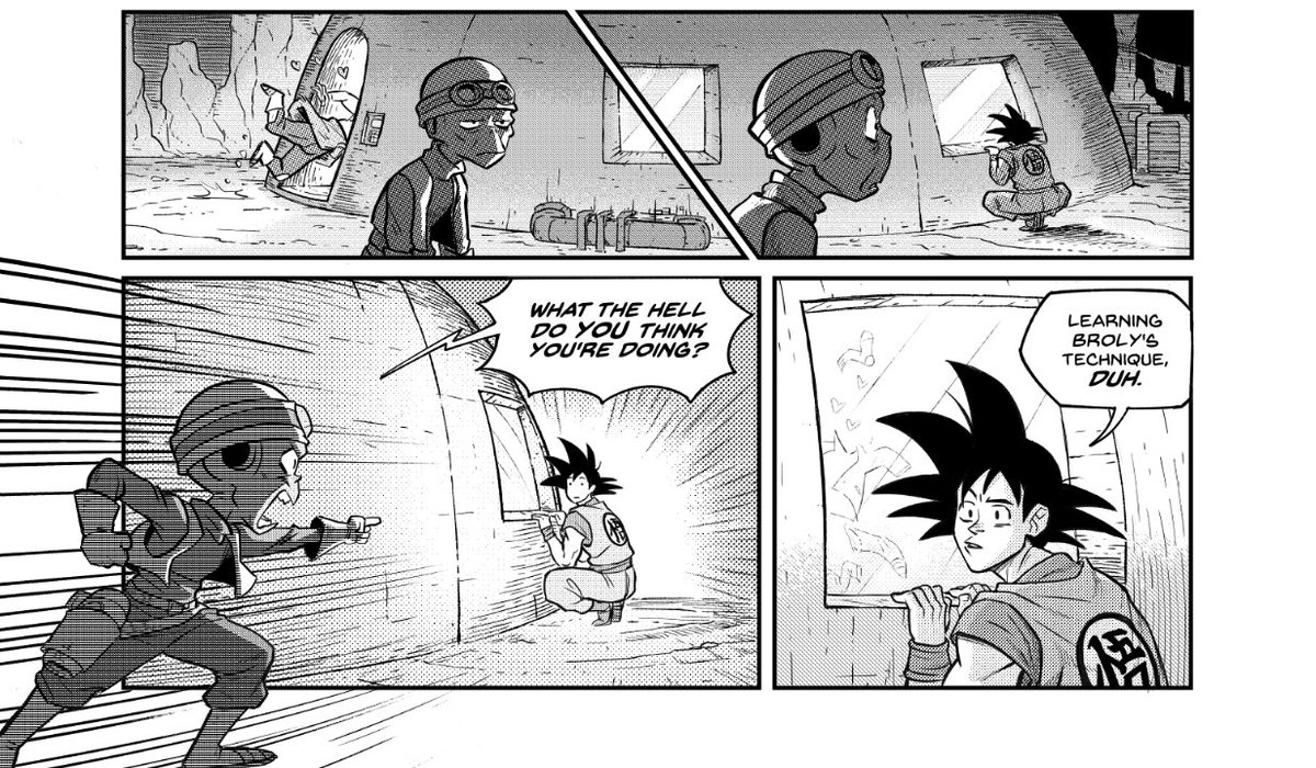 ok I wasn't sure if I was going to do another one, but then the idea of Goku creepin' keeps making me laugh. 