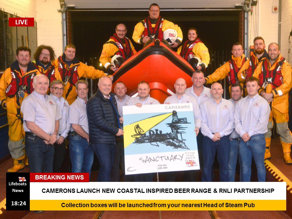 A new partnership is brewing with <a href="/CameronsBrewery/">Camerons Brewery</a> 
Our Volunteers are looking forward to working with  <a href="/HOS_Sheffield/">Head of Steam Sheffield</a> <a href="/HOS_Nottingham/">Head of Steam Nottingham</a> &amp; <a href="/HOS_Leicester/">Head of Steam Leicester</a>