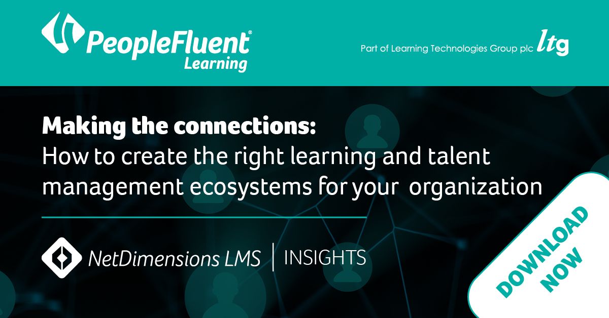 NetDimensions's tweet image. Organizations are rethinking technology needs to meet the learning demands of today&apos;s workforce. Download the ebook &quot;Making the Connections&quot; to see how to get started. netd.bz/2S2Af0U