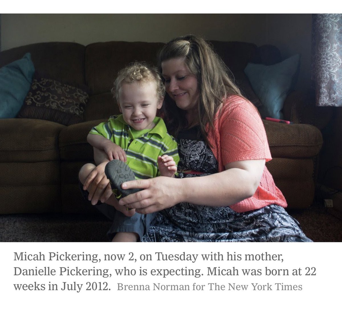 Micah Pickering was born at 22 weeks and 4 days.  https://www.newtondailynews.com/2015/05/15/2-year-old-newton-boy-gains-national-attention/ajwnlh9/?page=2