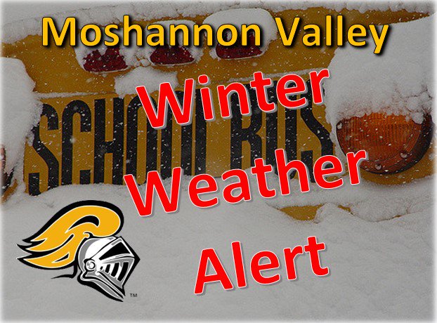 Due to weather forecast <a href="/MV_Knights/">Moshannon Valley SD</a> will be closed tomorrow,  Wednesday,  February 20, 2019.