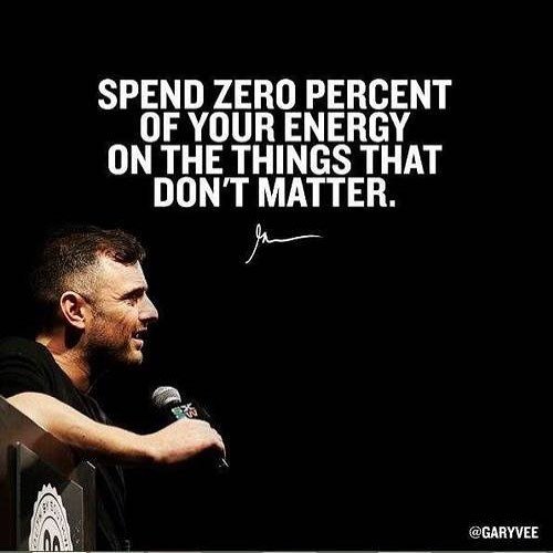 BrevardSEO's tweet photo. Spend zero percent of your energy on things that don’t matter. #garyvee #brevardseo #seo2019 https://t.co/9hOcRaMsKb https://t.co/HP8M6o54TN
