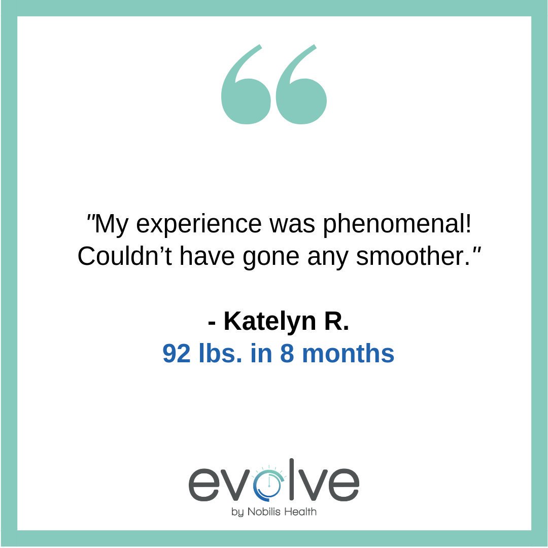 EvolveBariatric's tweet photo. Another amazing #TestimonialTuesday quote from one of our patients. Read more life-changing stories by visiting our website: https://t.co/D12jf41Zta https://t.co/SyMPiAn9Y0