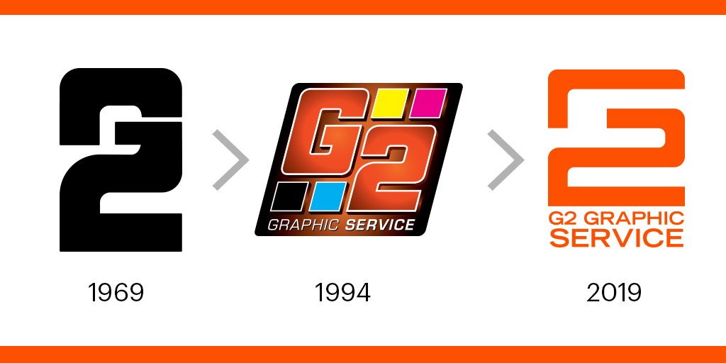 G2Graphicsrv's tweet image. As G2 Graphic Service, Inc. celebrates its 50th anniversary, we are excited to unveil an all-new look for 2019! This logo pays homage to our original 1969 logo while adding a modern flourish. Stay tuned for more updates, coming soon!

#print #printing #packaging #creative