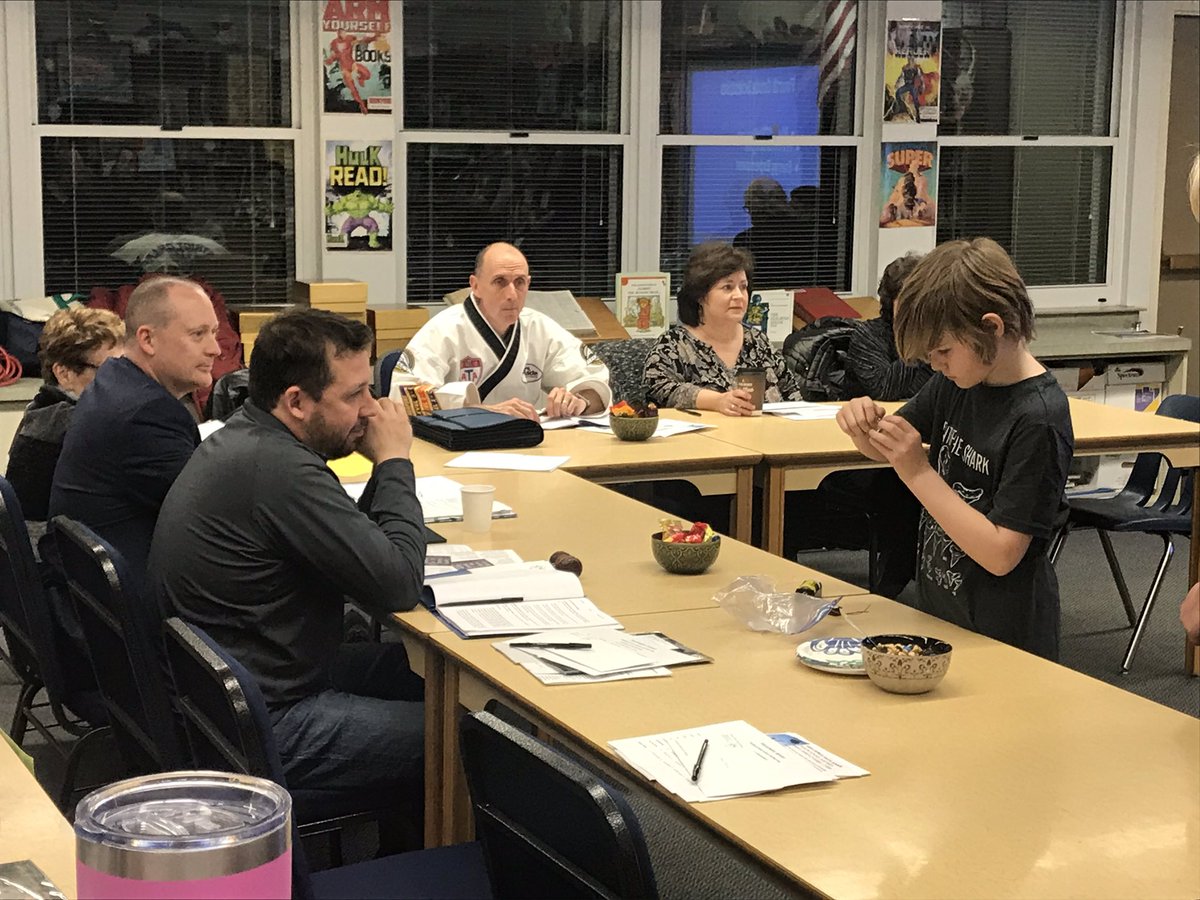 D84North's tweet image. It’s Dolphin Day at the District 84 School Board meeting!! The students are telling our board members all about the amazing things they’re working on at North!! (Currently they are teaching them about circuits👩🏽‍🔬👨🏽‍🔬) Nice work Dolphins!! #whatsacircuit #letmeshowyou #d84ontrack