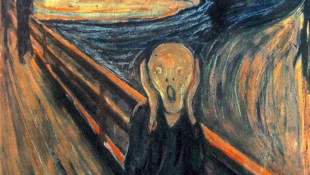 Nicoxw1's tweet photo. Little known fact:
Edvard Munch originally meant "The Scream" as an uplifting piece named "Ann Coulter in her happy place," but he changed his mind when he saw the final result. https://t.co/wNFYUypUja