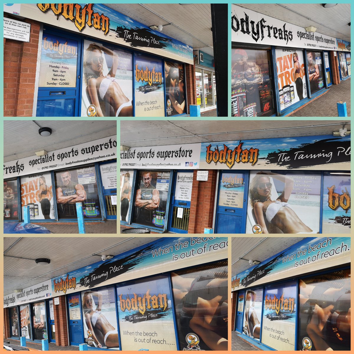 SxSwansea's tweet image. Today we had a busy day fitting this new #fasciasign and these one way #contravision #windowgraphics that we designed and produced for @bodyfreaksswans. Absolutely delighted with the way they&apos;ve brought the whole shopfront to life