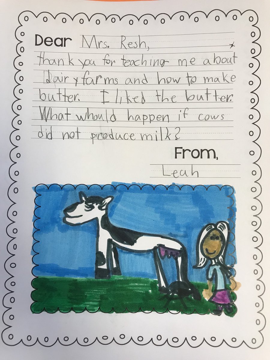 TeachAiello's tweet photo. Mrs. Resh room time out of her busy schedule to teach us about dairy farming and we made our own butter!  An interesting fact we learned is that cows drink a bathtub full of water...on a daily basis! 🐄 #adamscounty4h #pafarming https://t.co/shUZzarGcr