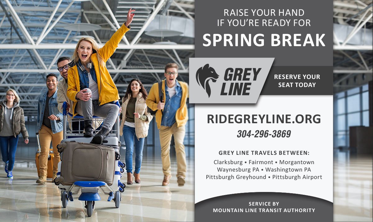 Raise your hand if you're ready for #SpringBreak! Book your send off and return trips through ridegreyline.org
<a href="/WVUStudentLife/">WVU Student Life</a> @MorgantownCVB