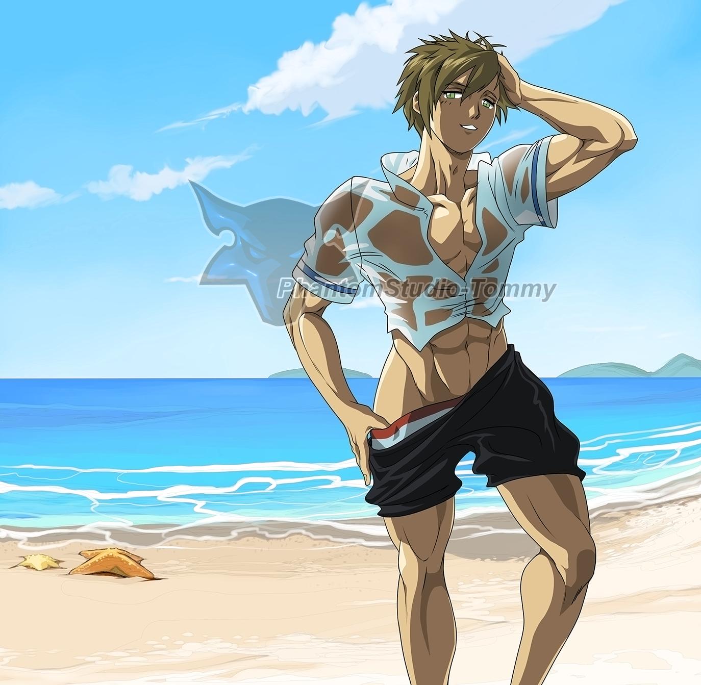 Twitter 上的phantommy I Also Made Some Male Pin Ups For My Patreon Rewards Here We Have The First One Makoto Tachibana From Free As Always The Nsfw Version Comes Later This Week