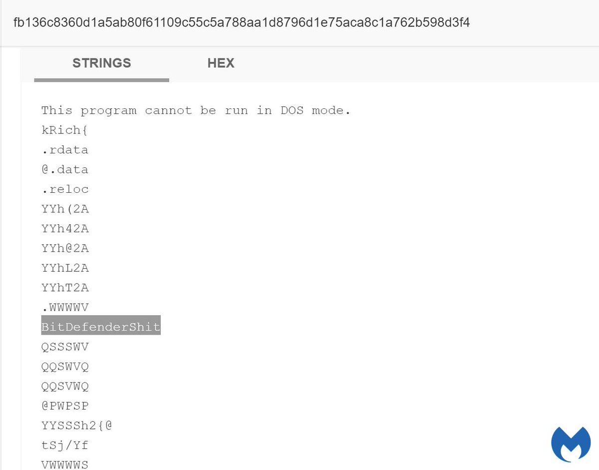 MarceloRivero's tweet photo. #GandCrab 5.2 new undecryptable version in-the-wild 🦀response to the new BitDefender decryption tool in the strings 🧐☺️cc//@bbotezatu 
MD5: ba2960ce267dc0f11e2683679ce038f7 catch by @tamas_boczan https://t.co/2OzZfwNnfp