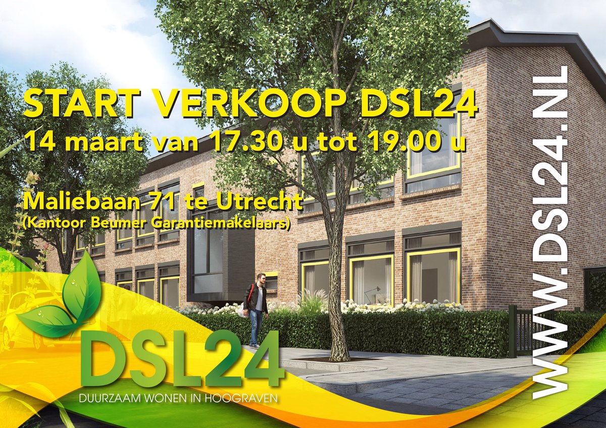 MaartenLeschot's tweet image. 14 maart start #Multiprop de verkoop van #DSL24 in de Utrechtse wijk Hoograven. dsl24.nl