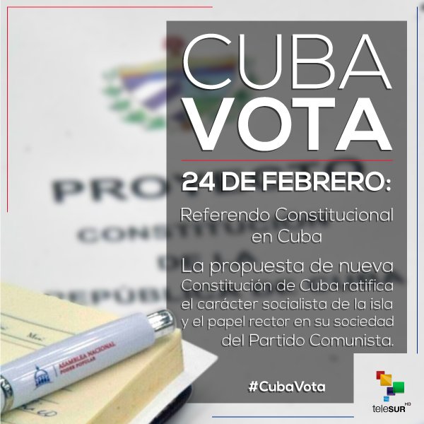 La nueva #Constitución de #Cuba🇨🇺 contempla que "todas las personas reciben el mismo salario por igual trabajo" 

El texto tiene 760 cambios a la actual #CartaMagna que van desde adiciones de leyes, anulación de artículos, frases y palabras

Conoce más → bit.ly/2GyfbOI