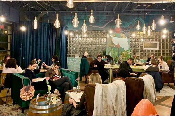 Silent Reading Party launches in #RVA, marrying literature and libations: richmondmag.com/restaurants-in… <a href="/viragospirits/">Virago Spirits</a> #rvadine