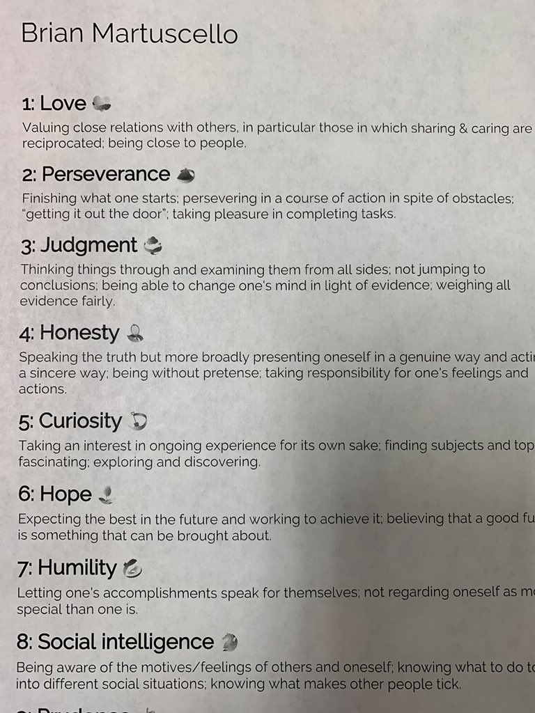 martuscellb's tweet photo. @MrsHigginsAP A6: I have always tried my hardest to finish anything I start so number two being perseverance sounded right. I have also been very curious about how things work and I’m constantly trying to find the answer to any “W” question. https://t.co/ThnSMyMB9g