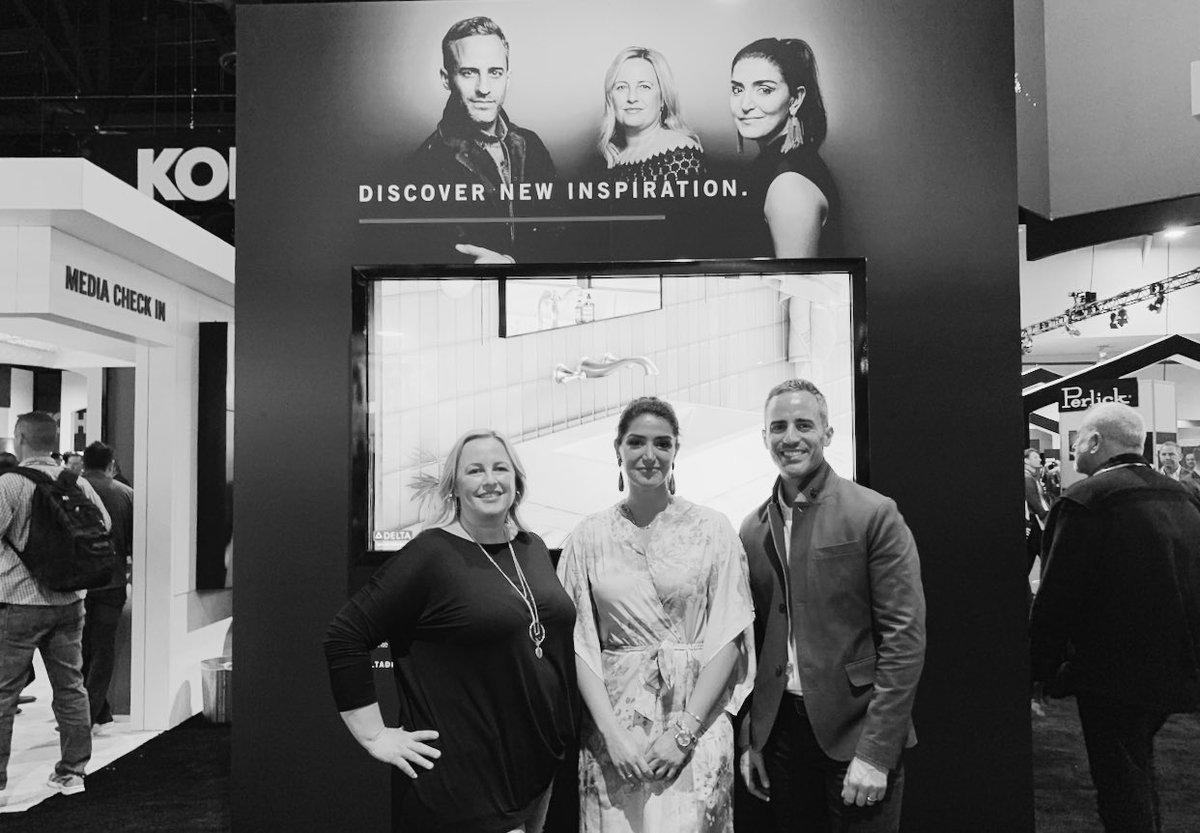 deltafaucet's tweet photo. If you're at @KBIS, be sure to stop by Delta® booth N1933 to meet our #DeltaDifferenceMakers and see our unique room collaborations. #KBIS2019 https://t.co/VBgCBB4kfI