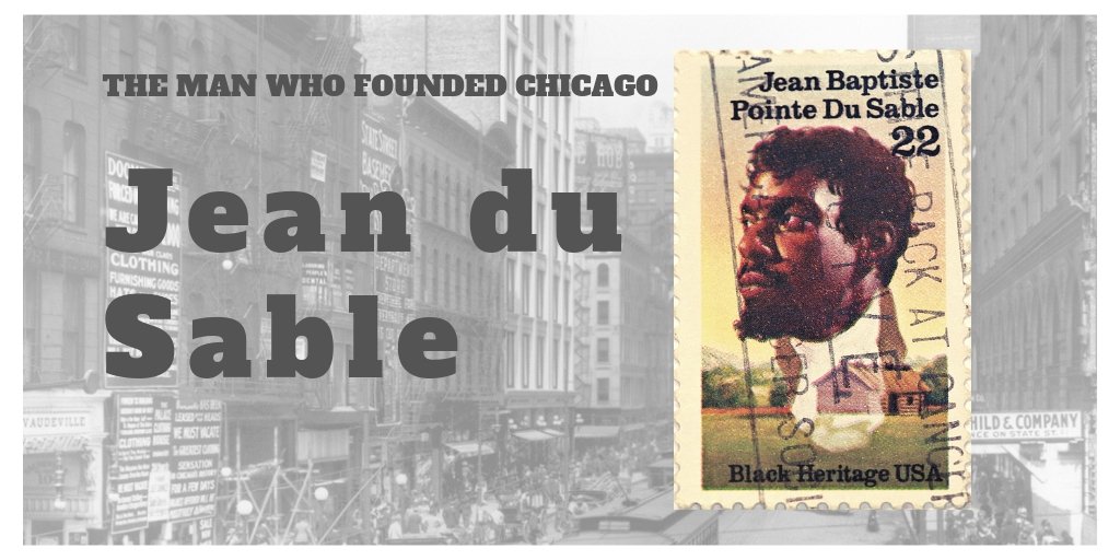 Jean-Baptist-Point Du Sable was a black pioneer, trader and founder of the settlement that later became the city of Chicago. Du Sable claimed acres of land on the bank of the Chicago River, now recognized as a National Historical Landmark. #BlackHistoryMonth