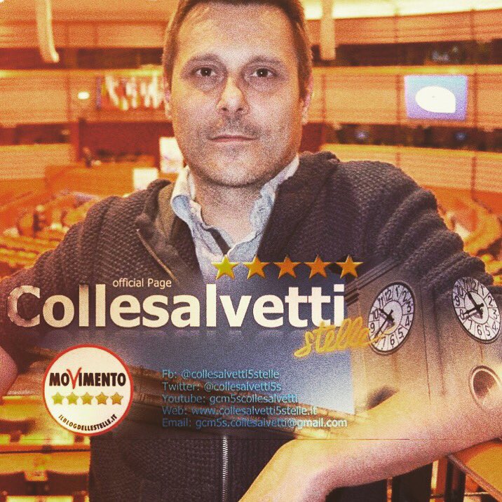 collesalvetti5s's tweet photo. Il Meetup 5 Stelle #Collesalvetti è lieto di comunicare la presentazione della propria lista civica alle prossime #ElezioniComunali per il #Comune di #Collesalvetti. Il nostro candidato Sindaco sarà #DanieleRossi, già capogruppo in Consiglio Comunale. https://t.co/1AkKEsKgjR