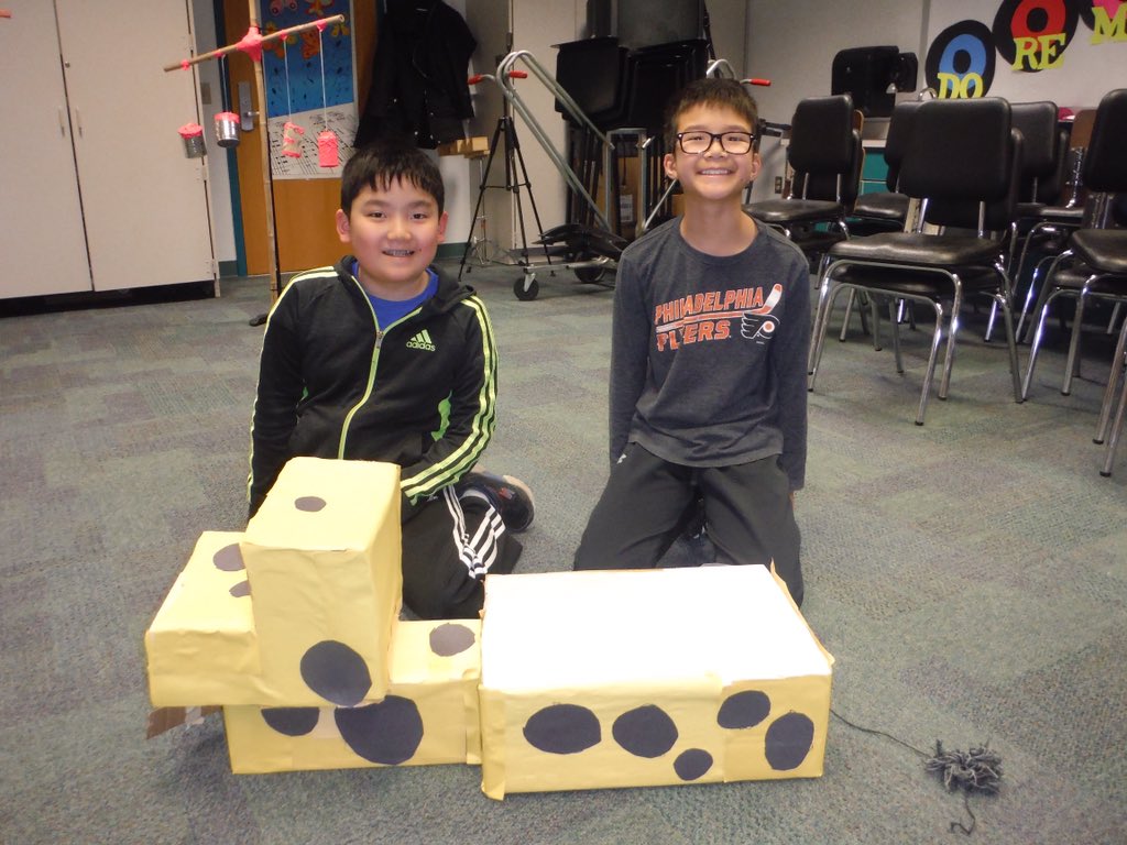 Belmont_Hills's tweet photo. 4th &amp; 5th graders at BH were excited to celebrate National Inventors Day with the creation of their own musical instruments! Materials included recyclables, kitchen and garage items.  Check out “Click Clack”, “Glitterama 2000” and “The Giraffe”. Thanks, Mrs. Holmes! 🎵🎼🎸🎷🎼🎵 https://t.co/43wqqGgTHK