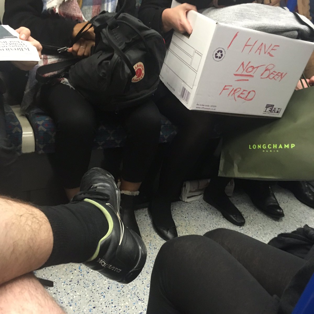 On the Victoria Line. You’re fooling nobody. #wordonthestreet