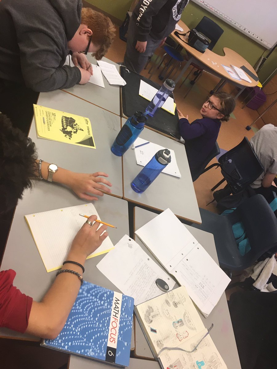 Roxannekenny's tweet photo. @msforward34 Gr.6 Ss are reviewing their “I - Charts” to build independence during their numeracy block #Gradualreleaseofresponsibility #transitions #Sscreated #equivalentratios #newgames #mathisfun @NLESDNT @NLESDCA #respectfullistening #goodinsight #greatconversation https://t.co/OzoO3MMnyz