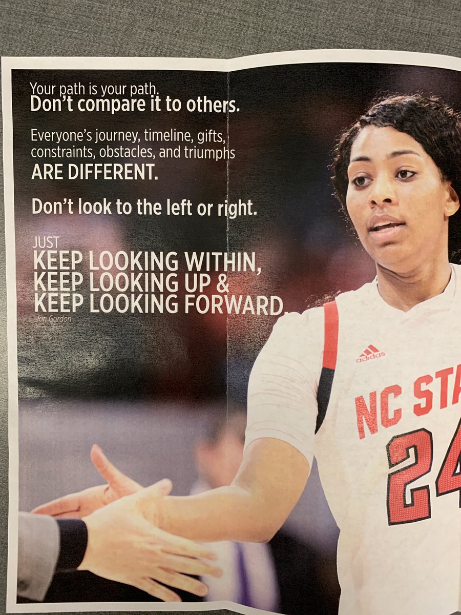 ewa_gbb's tweet photo. Great quote to finish the season. Proud of you girls! #ALLinEWA @JonGordon11 @ncsu https://t.co/pDor1BOqpk