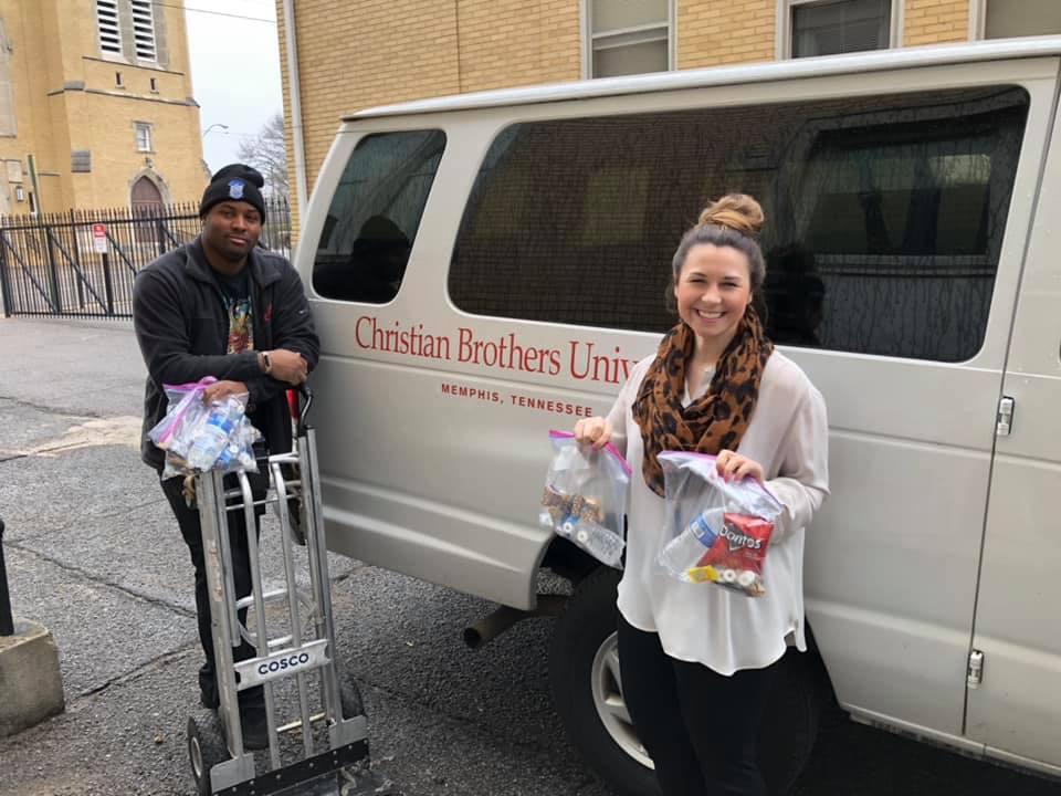 CCWTN1's tweet photo. We are so grateful for the food and hygiene kit donations from @FromCBU! They celebrated homecoming week with a “Bucs Give Back” event and truly showed how much they “Love thy Neighbors!" https://t.co/RGf7XR9NcP