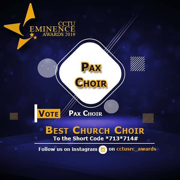CctuPax's tweet photo. The voting is still on...
📱*713*714# follow the option select 3.CCTU,  Follow the next options vote PAX CHOIR.
#yourvotecount. https://t.co/LYCd8Hjcan