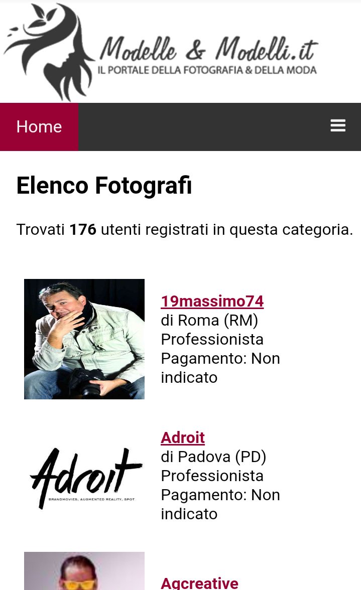 I nostri fotografi. #fotografo #fotografi #fotografia modelleemodelli.it