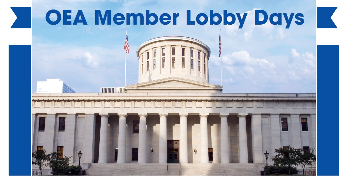 OhioEA's tweet photo. OEA 2019 Educator Lobby Days — April 9th &amp; May 15th OverTestedOH #RedForRed | RSVP: https://t.co/KJnzrOTTSZ https://t.co/wn6NwY2ufW