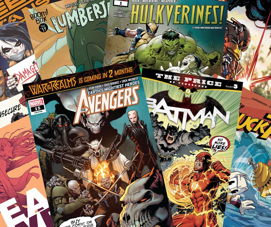 New Comics for February 20th at The Great Escape:
Anthem #1, Avengers #15, Batman #65, Ducktales #18, East of West #41, Hulkverines #1, Lumberjanes #59, Teen Titans #27... and more!
No deposit for our subscription service, no minimum number of books required, no waiting list!
