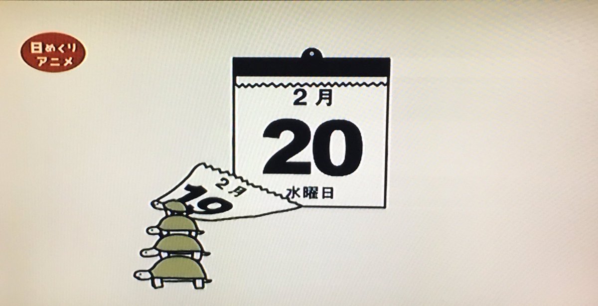 キトン Eテレ0655 朝飯前クイズ 日めくりアニメ 亀の背骨は甲羅に沿っている このクイズ前にも見たから答え知ってるし Www