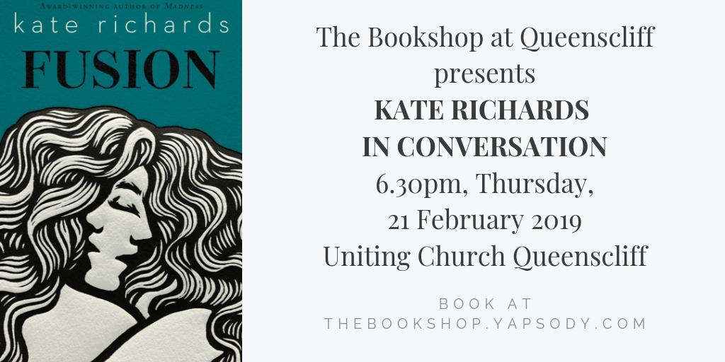 On Thursday at 6.30pm we're talking to @sk_richards about her new novel FUSION. Don't miss this event in #Queenscliff talking about the book everyone else will be talking about all year. Book here: goo.gl/uQZRRp   <a href="/PenguinBooksAus/">Penguin Books Aus</a>