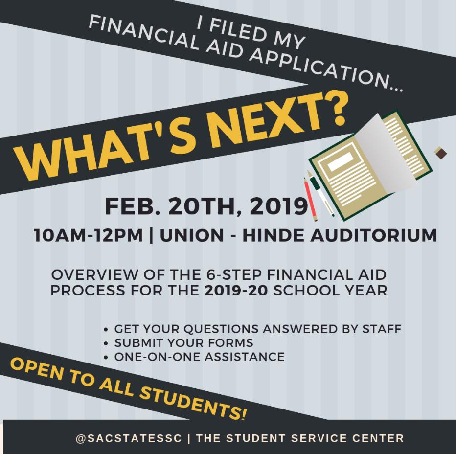 Don't miss our workshop tomorrow!  Get your financial aid questions answered!