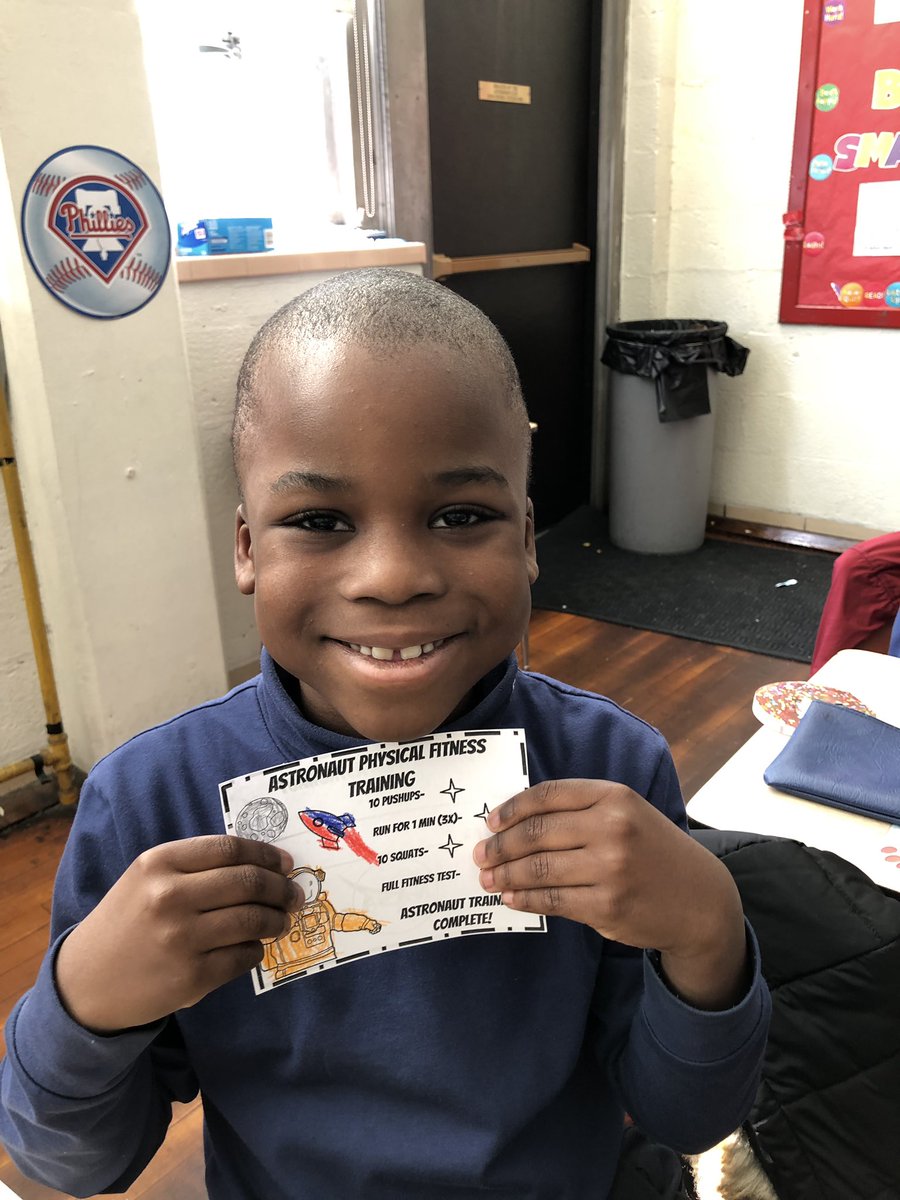 1stgradeBVM's tweet photo. 1st Grade beginning their astronaut training to help them better understand this week’s text about astronauts traveling to the Moon! 👨‍🚀👩‍🚀🌗 #miniastronauts @BVMSchoolDarby @SrVirginiaBVM @AOPS_Schools https://t.co/gefTi6z1r1