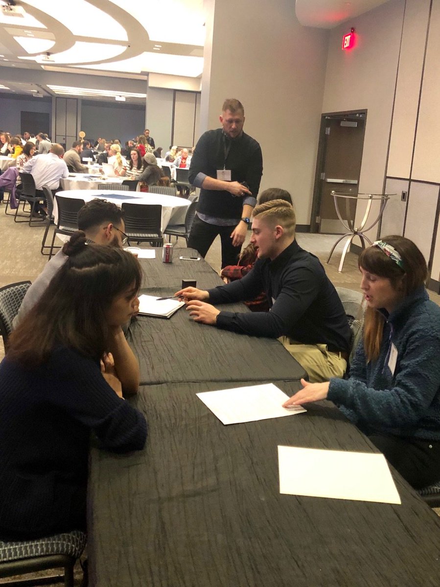 Bozell's tweet photo. Our Bozellers spent some time offering constructive resumé and portfolio reviews at @MTPOmaha. It’s always a great time meeting with the next generation of promising advertising professionals! #MTP2019 @AAFOmaha https://t.co/qP4Y8TUqJp