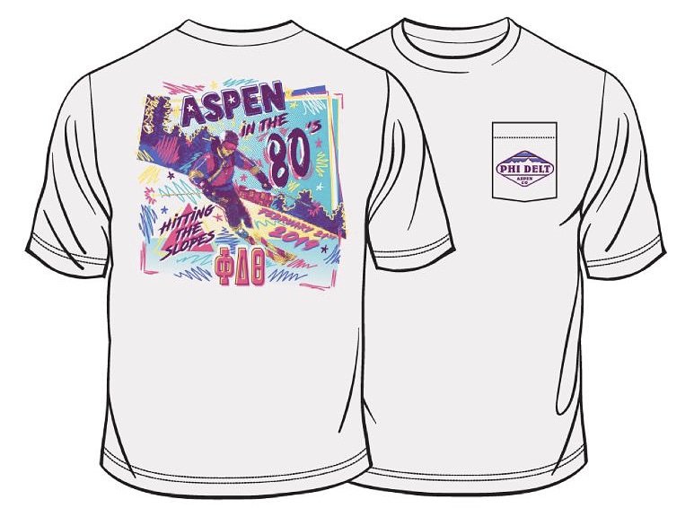 WKUPhiDelt's tweet photo. Retweet and tag 2 friends for a chance to win your very own Aspen in the 80s t-shirt! ⛷ https://t.co/GlHvUxD9hJ