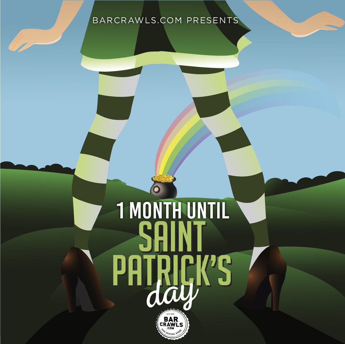 BarCrawlsBuzz's tweet photo. St. Patty's is just around the corner. Head to https://t.co/SmYJuWEvZj now to get your tickets! Don't miss out on these bar crawls! 🍀🍀 https://t.co/dhZJ4rqLAR