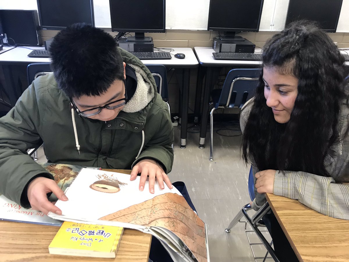 frclibrary's tweet photo. We love to read at FRC! Using dual language picture books to read in our mother tongue and share our language with others.   
#PTReads  #Ilovetoreadmonth https://t.co/Q3ixduwBNU