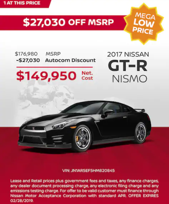 AutocomConcord's tweet photo. New 2017 Nissan GT-R Coupe, https://t.co/3a7LqO2ubd https://t.co/UCtn8pPNBg