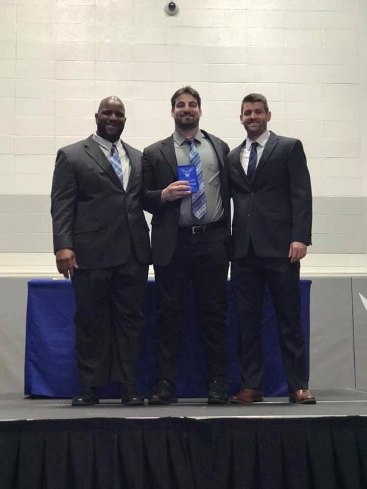 LutherFootball's tweet photo. 2018 Player of the Year Awards:
Offensive: @TrevorJoiner 
Defensive: @MichaeINoII 
Special Teams: @PowellAustin30 

Congrats guys! #SailNorse https://t.co/ztyHezgEL7